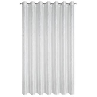 Firana gotowa na przelotkach SIBEL 300x250 Eurofirany biały/srebrny