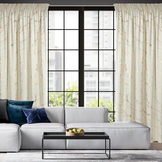 Zasłona gotowa na taśmie MOLLY 140x270 Eurofirany kremowy