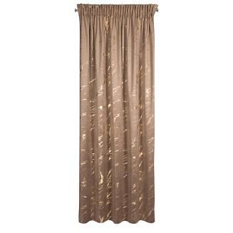 Zasłona gotowa na taśmie MOLLY 140x270 Eurofirany brązowy