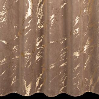 Zasłona gotowa na taśmie MOLLY 140x270 Eurofirany brązowy