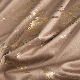 Zasłona gotowa na taśmie MOLLY 140x270 Eurofirany brązowy