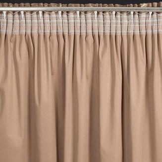 Zasłona gotowa na taśmie MOLLY 140x270 Eurofirany brązowy