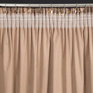 Zasłona gotowa na taśmie MOLLY 140x270 Eurofirany brązowy