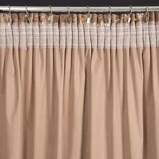Zasłona gotowa na taśmie MOLLY 140x270 Eurofirany brązowy