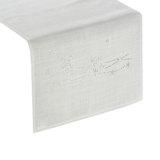 Obrus dekoracyjny AGATA 40x180 Eurofirany srebrny