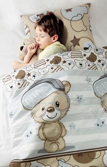 Pościel satynowa KID 100x135 Eurofirany wielokolorowy