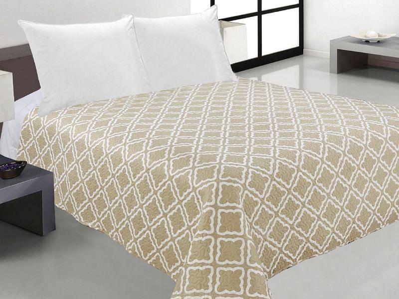 Narzuta dekoracyjna TAVIRA 220x240 Stone kamienna beżowa ecru ciasteczka