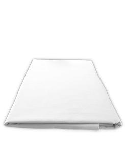 Prześcieradło bawełniane bez gumki 160x200 biały