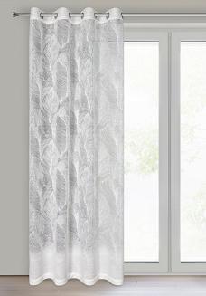 Zasłona gotowa na przelotkach LINNEA 140x250 Eurofirany biały