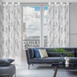 Zasłona gotowa na przelotkach LINNEA 140x250 Eurofirany biały