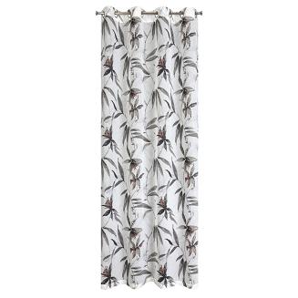 Firana gotowa na przelotkach AIDA 140x250 Eurofirany ciemnobeżowy