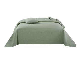 Narzuta na łóżko TRIO 140x220 pikowana szałwiowa