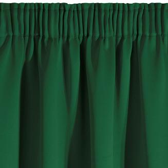 Zasłona gotowa na taśmie PARISA 135x270 Eurofirany ciemny zielony