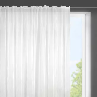 Firana gotowa na taśmie LUCY 350x150 Eurofirany biała