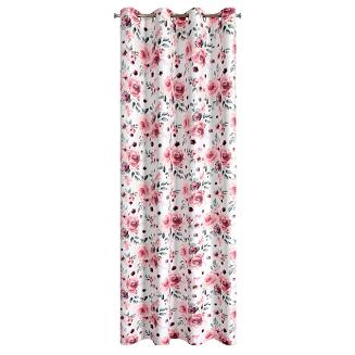 Zasłona gotowa na przelotkach CECILY 140x250 Eurofirany biały