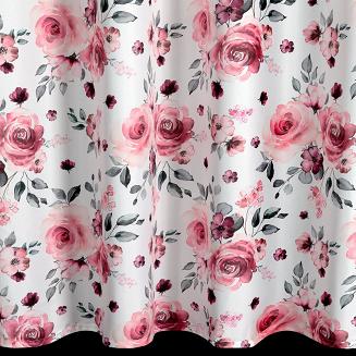 Zasłona gotowa na przelotkach CECILY 140x250 Eurofirany biały