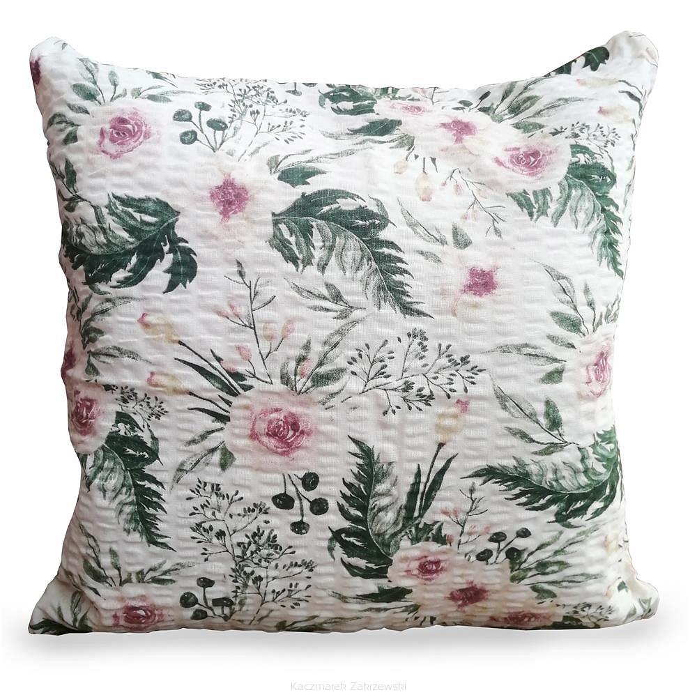 Poszewka z kory 40x40 wzór rajski ogród