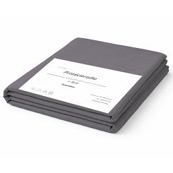 Prześcieradło bawełniane bez gumki 200x220 grafitowy