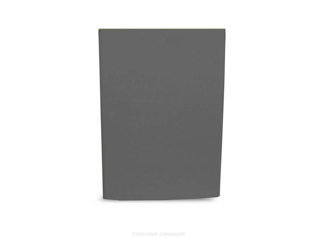 Prześcieradło bawełniane bez gumki 200x220 kolor grafitowy grube