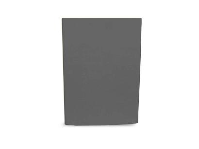 Prześcieradło bawełniane bez gumki 200x220 grafitowy