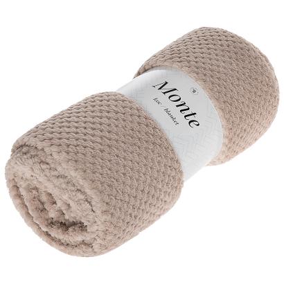 Koc narzuta z mikrofibry Monte 150x200 taupe