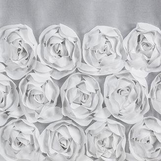 Zasłona gotowa na taśmie ROSES 300x120 Eva Minge Eurofirany biały
