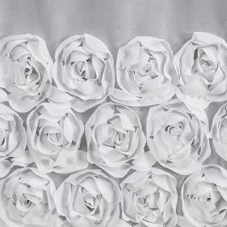 Zasłona gotowa na taśmie ROSES 300x120 Eva Minge Eurofirany biały