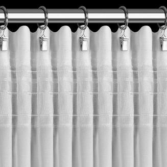 Zasłona gotowa na taśmie ROSES 300x120 Eva Minge Eurofirany biały