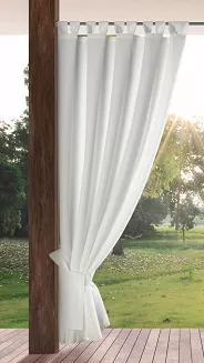 Zasłona gotowa na szelkach GARDEN 155x260 Eurofirany biały