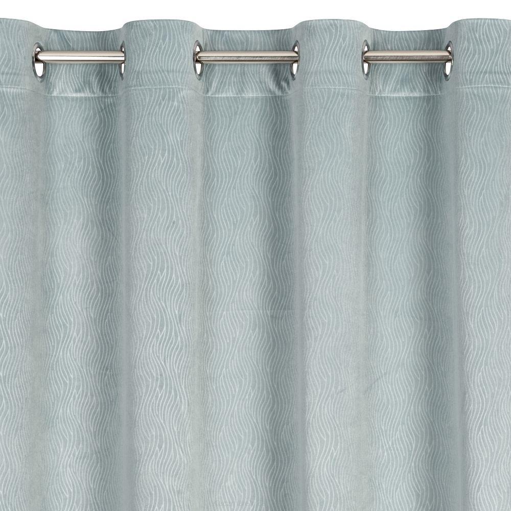 Zasłona gotowa na przelotkach LILI 140x250 Eurofirany niebieski