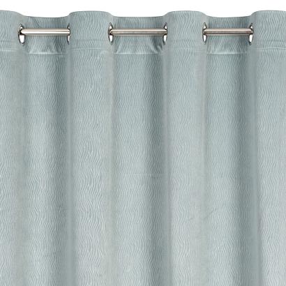 Zasłona gotowa na przelotkach LILI 140x250 Eurofirany niebieska