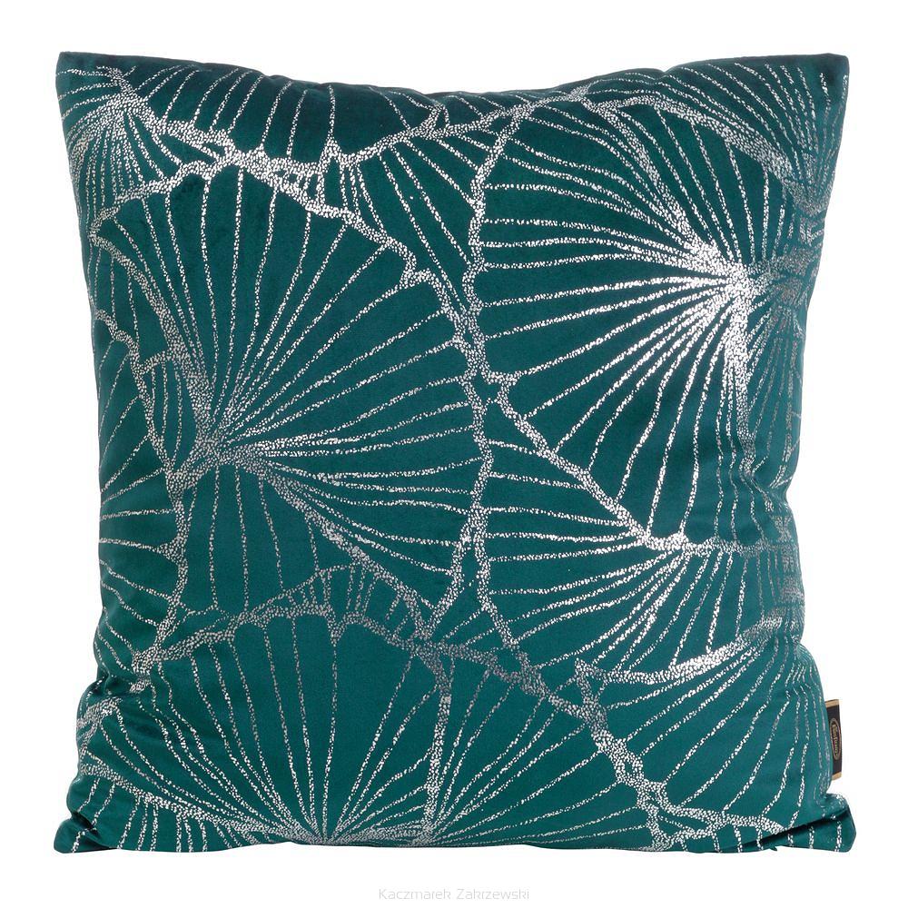 Poszewka dekoracyjna BLINK 45x45 Eurofirany ciemnoturkusowy/srebrny