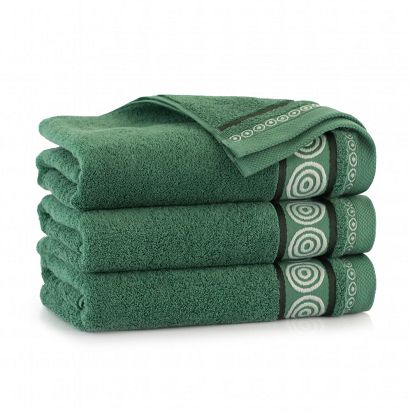Ręcznik RONDO 2 50x90 Zwoltex ciemny zielony