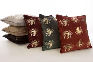 Poszewka dekoracyjna BLINK 45x45 Eurofirany biały/jasnozłoty