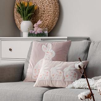 Poszewka dekoracyjna WIOSNA 30x50 Eurofirany jasnoróżowy