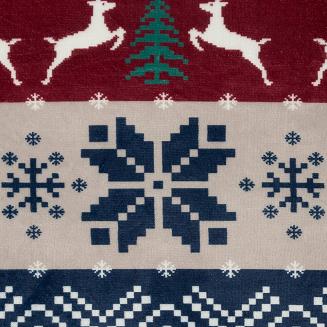 Koc świąteczny KOC24 150x200 Eurofirany granatowy