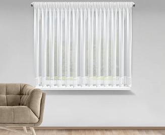 Firana gotowa na taśmie KATRINA 350x150 Eurofirany biały