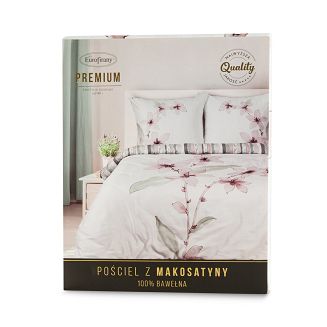 Pościel z makosatyny BIANCA 220x200 Eurofirany biały