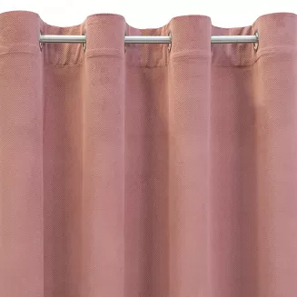Zasłona gotowa na przelotkach MILO 140x250 Eurofirany ciemnoróżowa