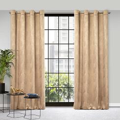 Zasłona gotowa na przelotkach ZAS 140x250 Pierre Cardin Eurofirany szary