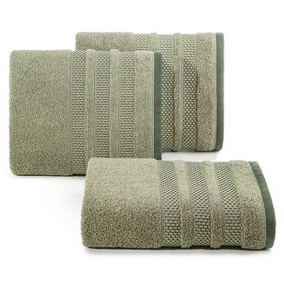 Ręcznik bawełniany NASTIA 70x140 Eurofirany oliwkowy