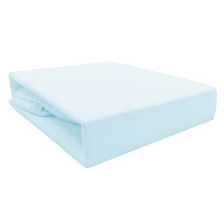Prześcieradło jersey z gumką 90x200 błękitne