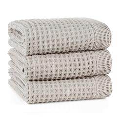 Ręcznik bawełniany gofrowany MELO 50x90 Eurofirany srebrny