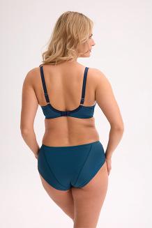 Biustonosz z haftowaną koronką Semi-Soft Yasmine 1324 turkusowy