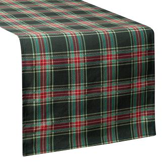 Obrus świąteczny AURORA 40x140 Eurofirany czerwony