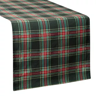 Obrus świąteczny AURORA 40x140 Eurofirany czerwony