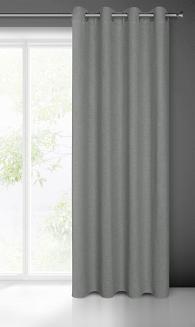 Zasłona gotowa na przelotkach LIDIA 140x250 Eurofirany szary