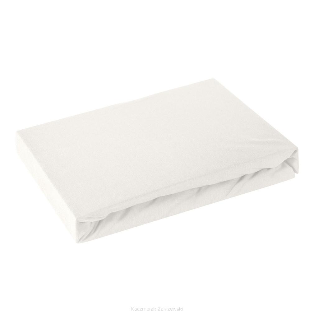 Prześcieradło jersey z gumką  200x220 Design91 kremowy