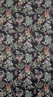 Zasłona gotowa na przelotkach BECKY 140x250 Eurofirany czarny