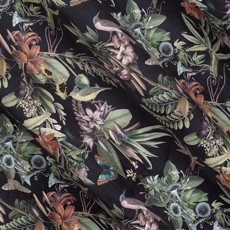 Zasłona gotowa na przelotkach BECKY 140x250 Eurofirany czarny